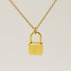 Amazon Europeo y Americano Diseño Personalizado Transfronterizo Collar con Letra del Alfabeto Inglés 26 Colgante de Candado Collar Joyería para Mujer