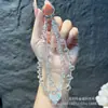 Cadena de Teléfono Móvil de Alta Gama con Colgante de Corazón de Cristal de Pujiang con Circonita, Correa de Cadena Premium, Cadena Original para Colgar en la Muñeca
