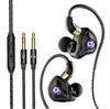 Audífonos de Escritorio In-Ear con Micrófono Dos-En-Uno Alámbricos Dedicados para Juegos E-Sports Audífonos USB de Doble Enchufe