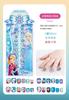 24 Piezas de Uñas Vestibles de Princesa de Hielo y Nieve para Niños Parche de Arte de Uñas para Disfraz de Sirena Dibujo Animado Uñas Postizas Extraíbles Lentejuela