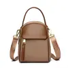 2025 Nova Moda Simples Cor Contrastante Bolsa Pequena Bolsa Feminina Bolsa de Mão Versátil Bolsa de Ombro Transversal Casual Bolsa para Celular