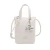 Mini Bolsa Nova Moda Verão 2025 para Mulheres, Bolsa Saco Colorida Tendência, Bolsa de Ombro Transversal para Celular