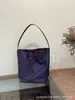 Bolsa de Hombro de Nylon Relajante Roja para Mujer Moda Viajera Ligera Gran Capacidad Tipo Cubo
