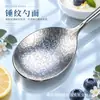 Directo del fabricante: cucharas soperas de titanio puro con mango hueco, disponibles en stock. Estas elegantes cucharas de mango largo, de cristal transparente y estilo coreano, son perfectas para el uso en casa y como vajilla.