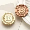 Nuevo sello de cera floral estilo europeo de 26 letras con cabeza de latón macizo, adecuado para decoración de sellos de invitaciones, al por mayor