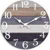 Transfronterizo 10 Relojes de Pared de Madera Simples Relojes Digitales Creativos de Tablero de Madera Reloj Silencioso de Pared para Sala de Estar, Dormitorio, Cocina Decoración