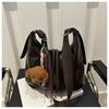 Invierno 2024 Nuevo Estilo Coreano Perezoso Elegante Desperdicio Estilo Tierra Casual Retro Gran Capacidad Cruzado Bajo el Brazo Bolso Tote