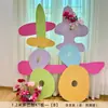 Fondo de Pared Dopamina para Boda Tablero KT Decoración de Compromiso Arreglo Palabras Coloridas Felices Accesorios para Fotos Suministros de Decoración de Cumpleaños