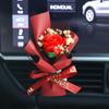 Aromaterapia para coche, salida de aire, perfume, creativo, inmortal, ramo seco, decoración para coche, adornos, fragancia, clip, rosa, venta al por mayor