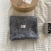 Bufanda de mohair caliente de invierno Maillard invierno alta gama Corea del Sur color liso cálida bufanda de lana para estudiante femenina