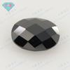 Gema Huagang de color huevo con cara de tortuga doble, circonita blanca, piedra desnuda, cara de celosía ovalada, cara de circonita blanca, doble cara