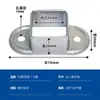 10 peças Conector Fivela de Fixação para Tubo Quadrado Base de Fixação para Poste Acessórios para Guarda-corpo Sem Solda Base de Ferro Galvanizado