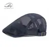 Boina Infantil para Meninos e Meninas, Verão, Malha Respirável Vazada, Moda Coreana, Boné de Baseball, Chapéu de Malha com Proteção Solar