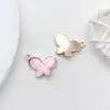 1 Gota de Aceite Rosa DIY Accesorios de Joyería Hechos a Mano Aleación Pequeño Colgante Aretes Aretes Colgante de Collar Material