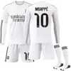 2526 Uniforme de Fútbol de Local de Manga Larga del Real Madrid No. 9 Mbappe 7C Ronaldo Jersey 5 Bellingham Traje de Otoño e Invierno