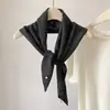 Bufanda Triángulo Engrosada Patrón de Diamantes 100% Lana Bufanda Cruzada Otoño/Invierno Nuevo Estilo Cálida Color Sólido Bufanda Pequeña para el Cuello para Mujer