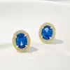 Pendientes de Botón de Diamante de Lujo Ligero de Moda para Mujer Exquisitos Pequeños Elegantes Pendientes de Alto Nivel Estilo Retro Hong Kong Pendientes Hepburn
