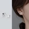 Pendientes de Plata S925 Ailoqi para Mujer Plata Lisa Hueco Elefante Elefante Pendientes Lindos Joyería para Orejas Auspiciosa E0517