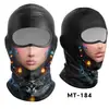 Máscara Facial de Seda Helada con Protección Solar de Calavera Venenosa de Payaso para Exteriores, Gorra Forro de Casco para Montar en Motocicleta, Unisex