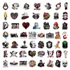 53 Peças/60 Peças/Personagens de Terror de Halloween Adesivos Graffiti Europeus e Americanos da Moda para Decorar Sacolas de Presente, Garrafas de Água e Caixas de Armazenamento