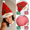 Sombrero de Navidad 2026 Regalo de Navidad para Niños y Adultos, Muñeco de Nieve, Santa, Reno, Decoración de Astas Largas de Felpa Disfraz