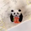 Clip de Acetato de Panda Lindo Brillante de Dibujos Animados Clip de Tiburón Tocado Pasador Accesorios para el Cabello