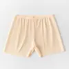 Pantalones Cortos de Seguridad de Seda de Hielo para Mujer, Estilo Delgado de Verano, Anti-Exposición, No se Enrollan, Sin Costuras, Tallas Grandes, Pantalones de Seguridad Elásticos Ajustados