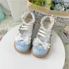 Originales Zapatos Lindos de Dedo Gordo Bailarinas Lolita Encaje Lazo Zapatos Uniforme Jk Lolita Chica Suave Zapatos Pequeños de Cuero para Mujer