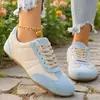 Zapatos de Mujer de Talla Grande Estilo Europeo y Americano Nuevos para la Primavera 2026, Zapatos Casuales Planos Ligeros y Cómodos, Zapatos de Mujer Versátiles con Cordones