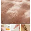 Almofada de Pelúcia de Coelho para Janela Sanfonada Nova Popular na Internet Almofada de Pelúcia de Coelho Espessa de Inverno para Varanda Janela Sanfonada Esponja Removível e Lavável