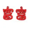 Vermelho Chinês Quatro Caracteres Belas Bênçãos Festivas Acessórios de Joia DIY Brincos Pingente Acessórios Chaveiro Pingente