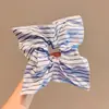 Dulce Nuevo Estilo Francés Rayas Encaje Intestino Grueso Anillo para el Cabello Cola de Caballo Sentido Avanzado Goma para el Cabello Banda para el Cabello Accesorios para el Cabello Banda para el Cabello Adorno para la Cabeza