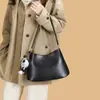 Bolso de Hombro Estilo Nuevo, Bolso de Hombro Retro Sencillo para Mujer, Color Sólido, Bolso Exquisito tipo Commuter para Debajo del Brazo, Gran Capacidad, Bolso Estilo Perezoso