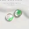 Zhen Tu Cielo Estrellado Degradado Semitransparente Brillo Medio Círculo Parche de Resina Accesorios Aretes DIY Accesorios para el Cabello Zapatos Croc Charms para Zapatos