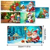 Tarjetas de Felicitación Navideñas Populares Transfronterizas Multiserie Hechas a Mano con Diamantes Juego de 9 Piezas con Sobres Pegatina de Diamante Dibujos Animados Juego de 6 Piezas