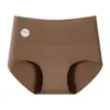 Ropa interior de algodón puro para mujer 7A Antibacteriana, Entrepierna Extendida y Ensanchada, Cintura Alta, Talla Grande, Cómodos, Transpirables, Pantalones Cortos de Triángulo Sin Costuras
