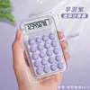 Mini Calculadora para Estudantes, Mini Contador Portátil Fofo, Compacto, Silencioso, com Aparência Premium, Transparente, para Alunos do Ensino Fundamental II e Médio