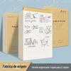 Rascunho de livro de ensino fundamental estudante de matemática desempenho herbal do ensino médio júnior estudante do ensino médio caderno engrossado em branco partição de papel de rascunho