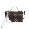 Bolsa Pequeña Cuadrada Fresca Dulce de Mano para Mujer 2026 Otoño Nuevo Bolso de Hombro Elegante de Lunares Bolso Cruzado para el Trabajo