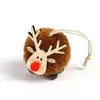 Transfronterizo Nuevo Árbol de Navidad Pequeño Colgante Accesorios Regalo Decoración Navideña Colgante Fieltro de Lana Dibujo Animado Ciervo Adornos Colgantes