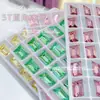 Superventas 8*12Mmk9 Diamante de Cristal Rectangular de Ángulo Recto Accesorios Vidrio Brillante Arte de Uñas Diamante para Uñas Joyería Al Por Mayor