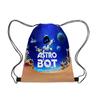 Mochila escolar con cordón, portátil, de gran capacidad, repelente al agua, con diseño de robot cósmico 3D, ideal como regalo