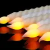 Vela Electrónica LED de Tallo Largo con Control Remoto, Sin Humo, para Celebraciones de Bodas, Propuesta Romántica, Cena a la Luz de Velas, Luz Ambiental