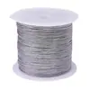 Cuerda Trenzada de Nylon, Cuerda con Cuentas, Cuentas de Oración Budistas, Pulsera DIY, Hilo Trenzado para Collar, Cuerda de Mano, Cuerda Iridiscente de 2 mm