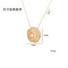 Colar de Flor da Moda Estilo Simples Joias de Zircônia Femininas Corrente para Clavícula Micro-Incustada Colar de Camélia Vazado com Zircônia Full Diamond