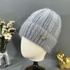 Gorros de Otoño e Invierno para Mujer, Gorros Holgados de Punto, Gorros Cálidos de Doble Capa Engrosados que Protegen los Oídos, Gorros de Lana Originales, Gorros de Lana Versátiles