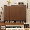 Zapatero para entrada de casa, almacenamiento integrado, montado en la pared, modelo nuevo para apartamentos de alquiler, mueble de entrada interior de madera maciza