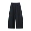 Pantalones de Chándal Azules Sueltos Estilo Americano para Hombres y Mujeres, Nuevas Llegadas Otoño/Invierno, Pantalones Deportivos Casuales con Cordón para Exteriores, Pantalones Casuales Rectos para Parejas