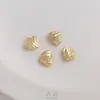 Colgante de Corazón de Melocotón Relleno de Oro de 14 Quilates que Conserva el Color Colgante de Corazón Rombo Facetado Colgante de Joyería Simple Coreana para DIY