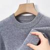 Suéter Tommy Genuino 100% Cachemir Puro Invierno Engrosado Suéter de Lana para Hombre Cuello Alto Medio Suéter de Punto para Base Ropa de Papá